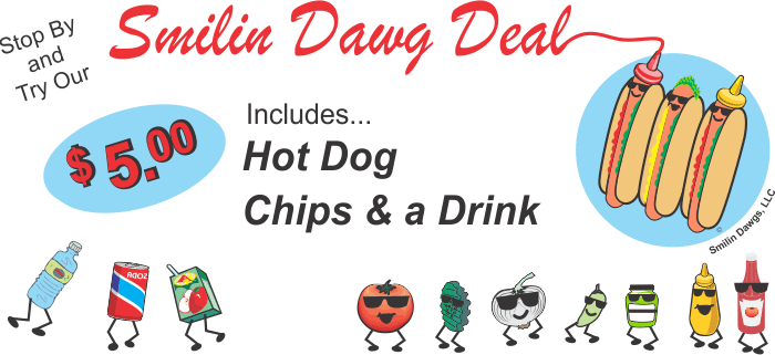 Smilin Dawgs - Deal - Hot Dog, Chips, and a Drink